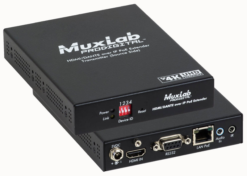 Muxlab 500759-TX-DANTE - HDMI over IP PoE Transmitter
