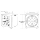 Earthquake DSP-P12 subwoofer dimensions