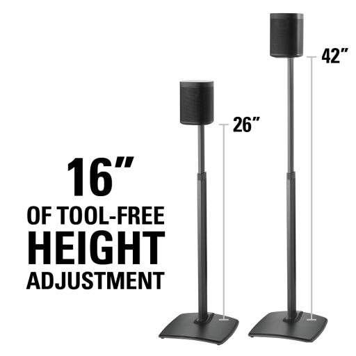 Sanus height adjustable speaker stands for Sonos heights