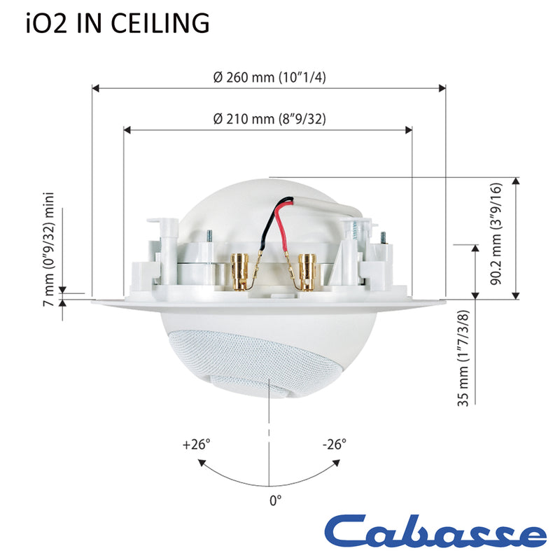 iO2 IC - Two Way In-Ceiling Speaker