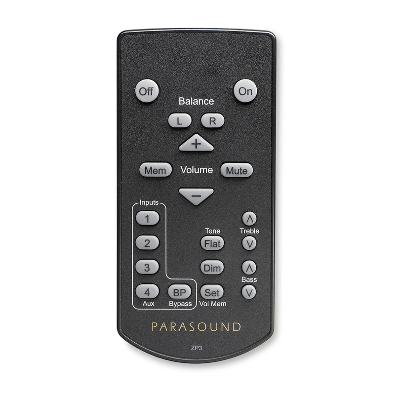 Parasound Zpre3 preamplifier remote control